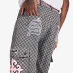 Sugarhill Darling Cargo Pants - Grey Grid