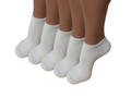 No Look Anklet Bamboo Viscose Socks Unisex Natural Color - 5-pack - The7Letter