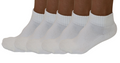 1/4 Crew Bamboo Viscose Socks Unisex Natural Color - 5-Pack - The7Letter