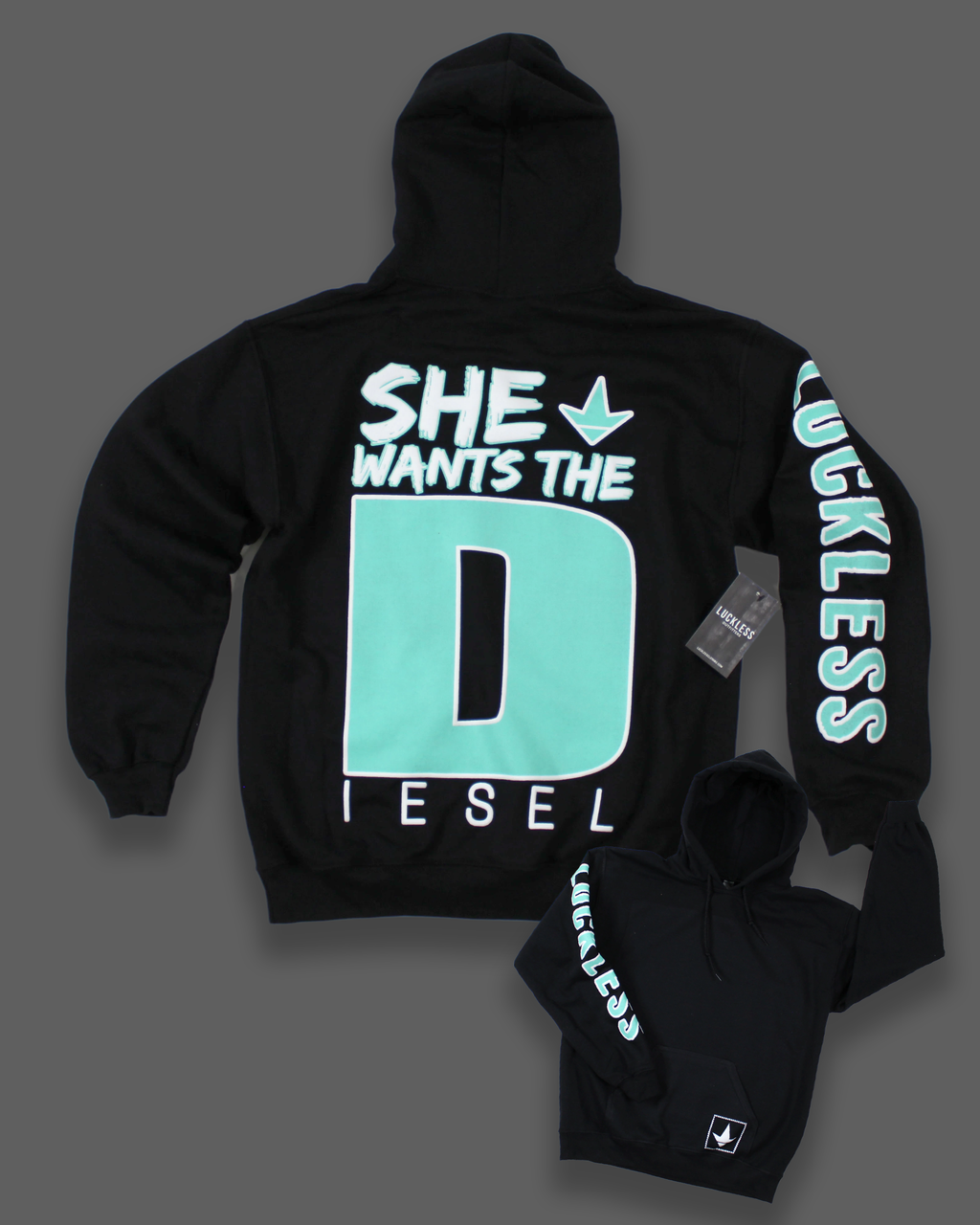 Elle veut le sweat à capuche Diesel