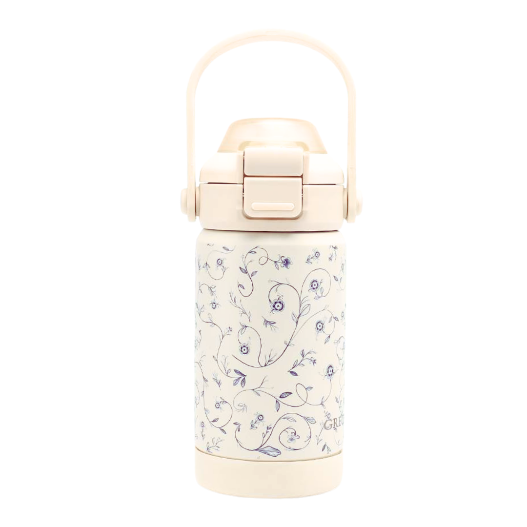 Sip + Chug 2 in 1 Thermo Water Bottle 12 oz. | Scandi Floral - The7Letter