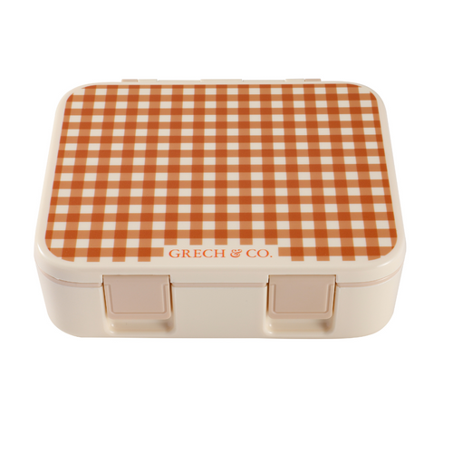 3 Compartment Leakproof Lunchbox | Sienna Gingham - The7Letter