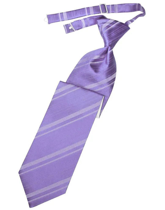 Striped Satin Kids Necktie