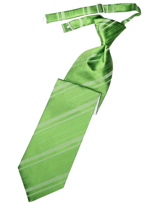 Striped Satin Kids Necktie
