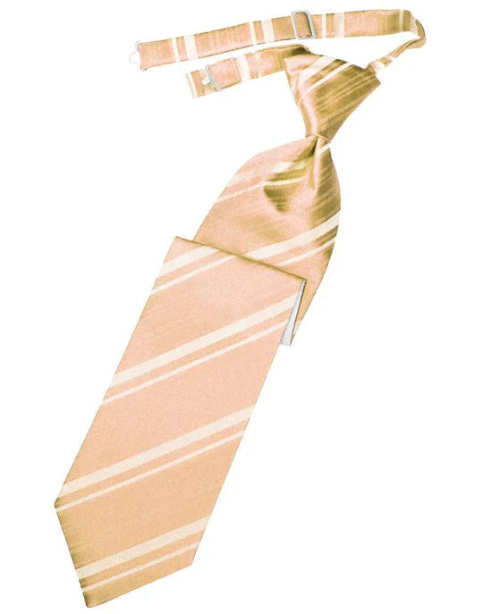 Striped Satin Kids Necktie