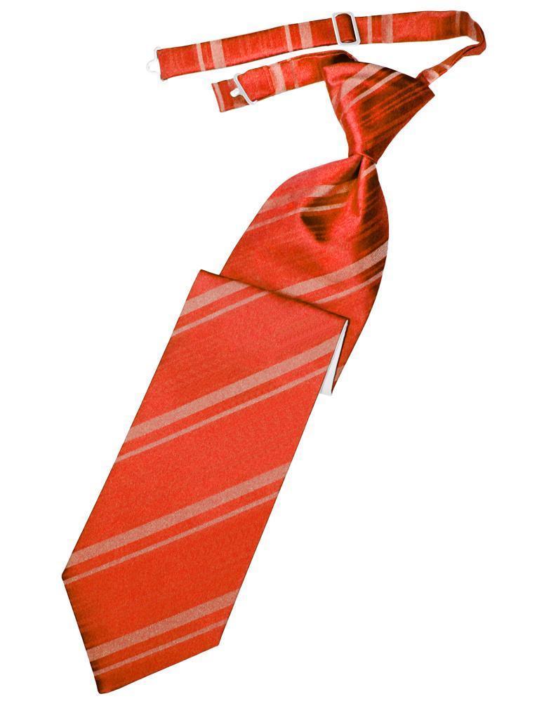 Striped Satin Kids Necktie