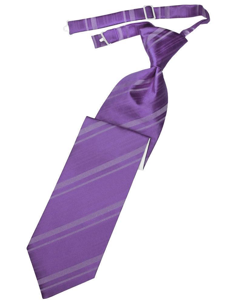 Striped Satin Kids Necktie