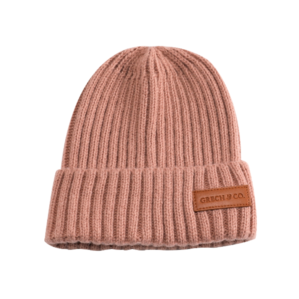 Knit Beanie Wide Rib | Sunset - The7Letter