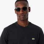 T-shirt en coton Lacoste pour homme - Noir