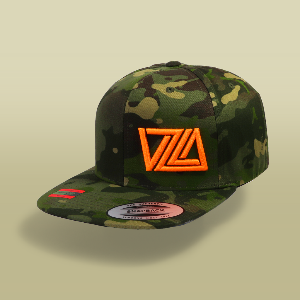 VZLA Tropic Camo Flat Bill Snapback Hat - The7Letter