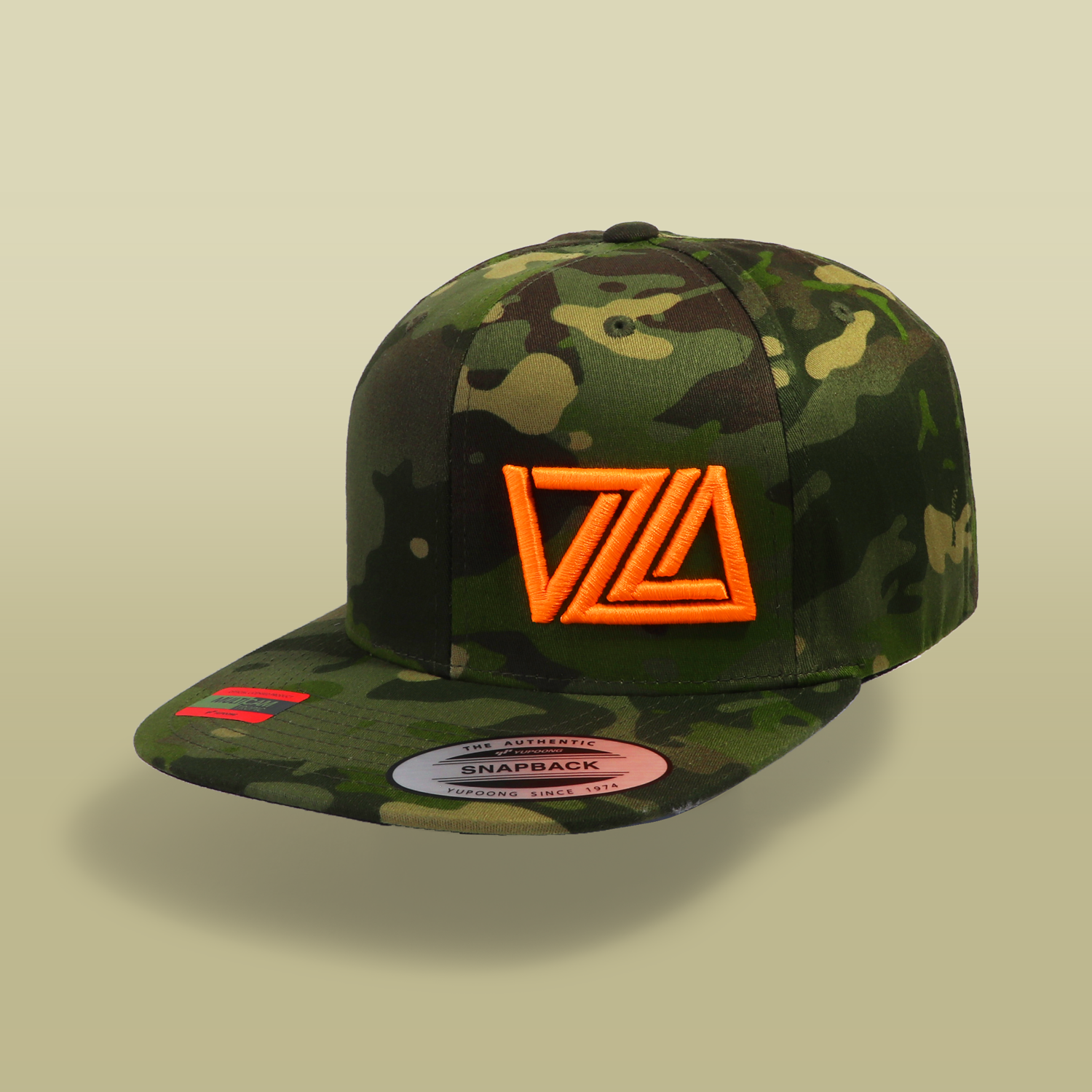 VZLA Tropic Camo Flat Bill Snapback Hat - The7Letter
