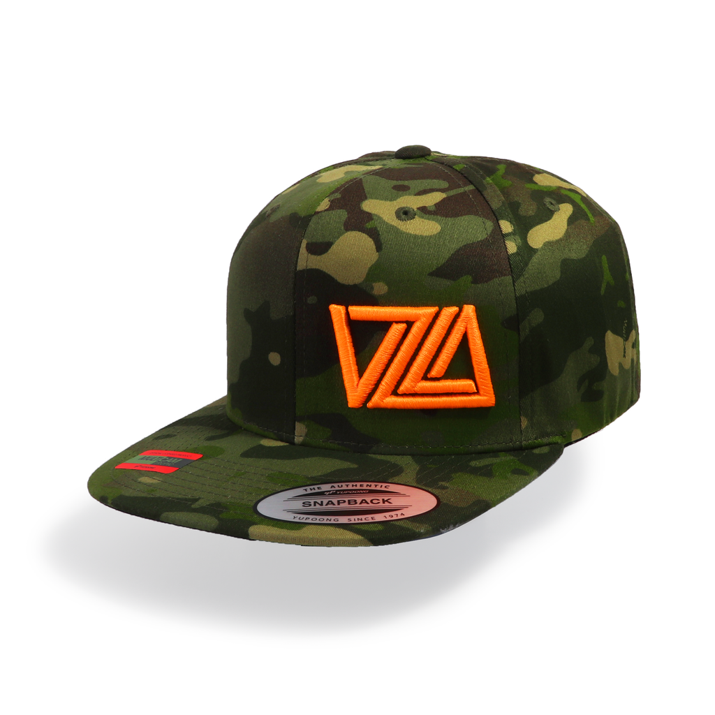 VZLA Tropic Camo Flat Bill Snapback Hat - The7Letter