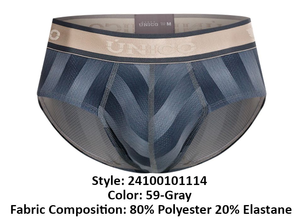 Unico 24100101114 Ejes Slips Couleur 59-Gris