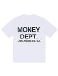 Money Dept. Los Angeles Heavyweight T-Shirt – Weiß/Schwarz