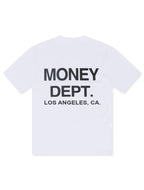 Money Dept. Los Angeles Heavyweight T-Shirt – Weiß/Schwarz