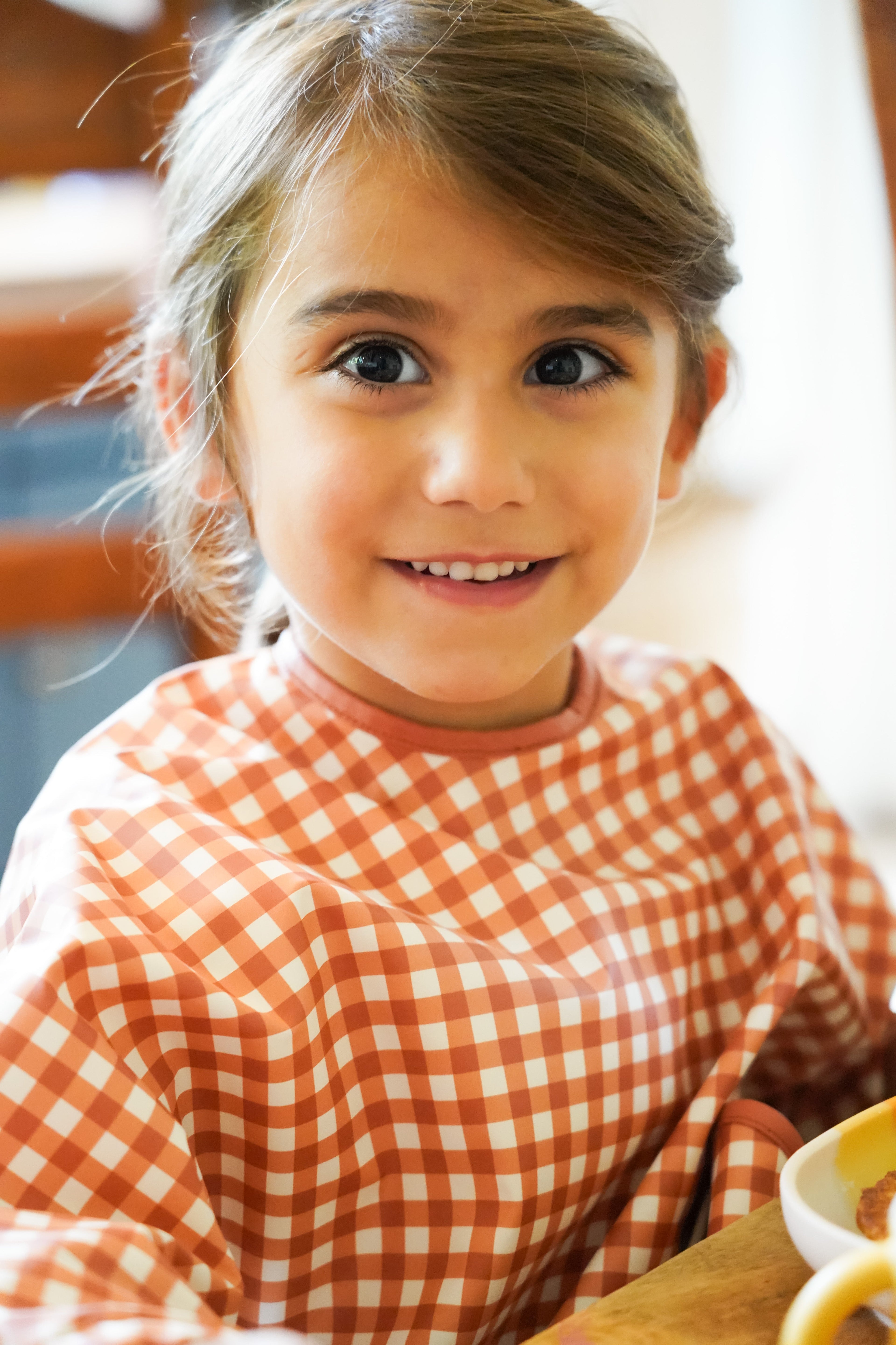 Smock Bib | Sienna Gingham - The7Letter