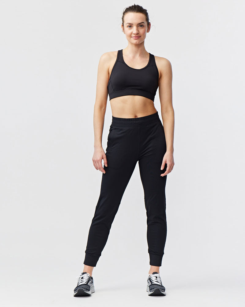 Valia Damen Joggingshose, Schwarz