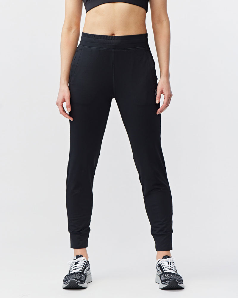 Valia Damen Joggingshose, Schwarz