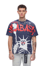 T-shirt Valabasas Freedom - Bleu marine