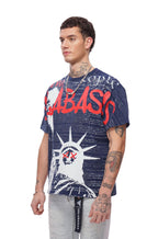 T-shirt Valabasas Freedom - Bleu marine