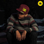 VZLA Flat Bill Snapback Hat (Vinotinto)