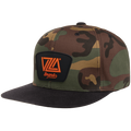 VZLA Flat Bill Snapback Hat - Camo/Black 2.0