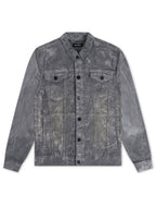 Vicious Denim Veste en jean enduit de velours - Gris