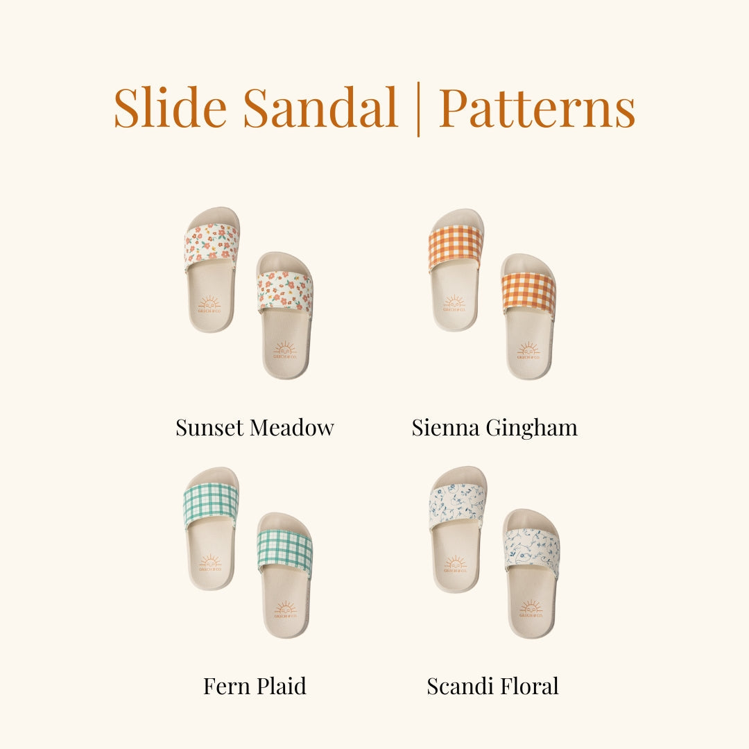 Slide Sandal | Fern Plaid - The7Letter