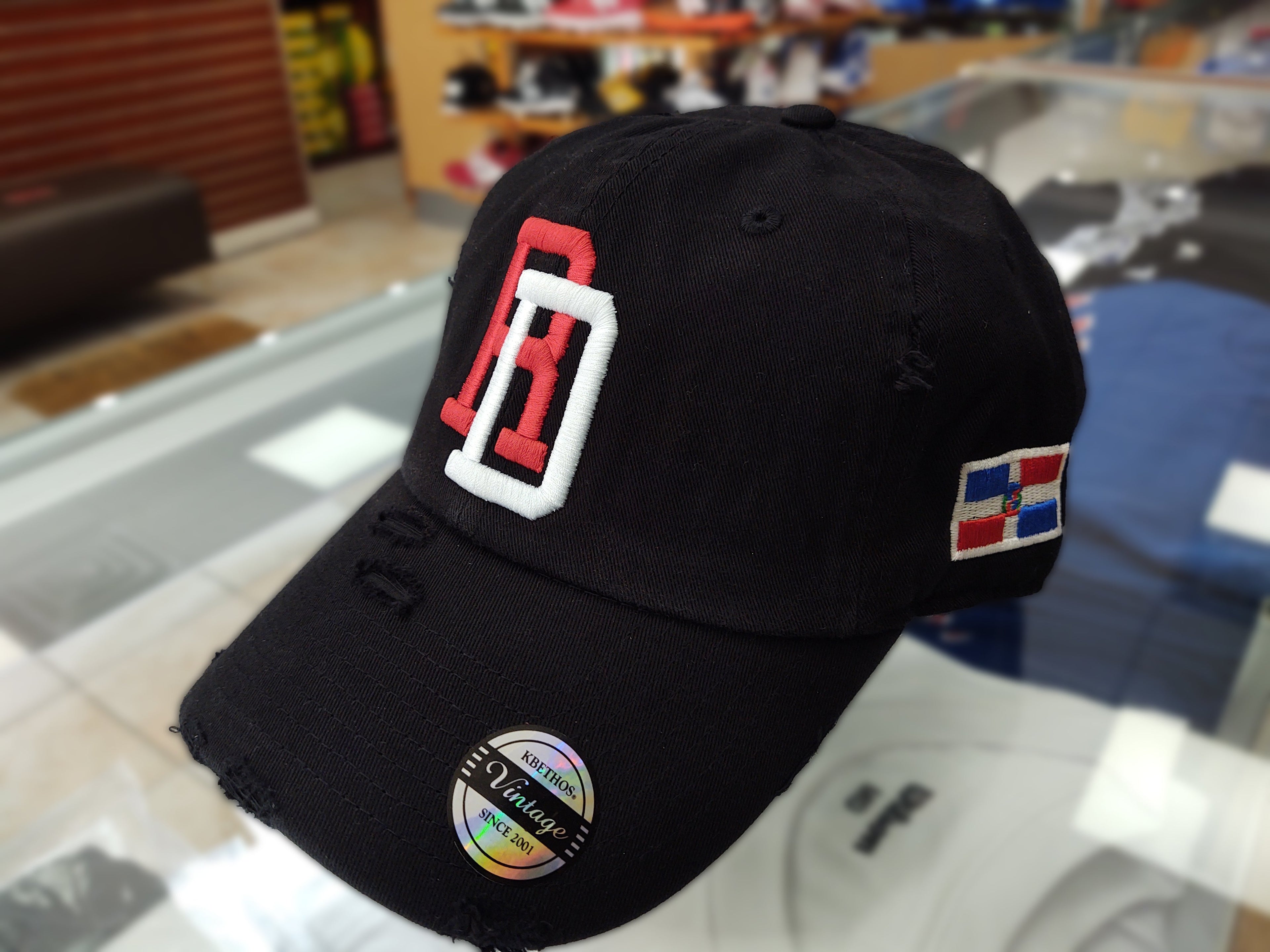 Casquettes Vintage Brodés RD Dominicaines Réglables
