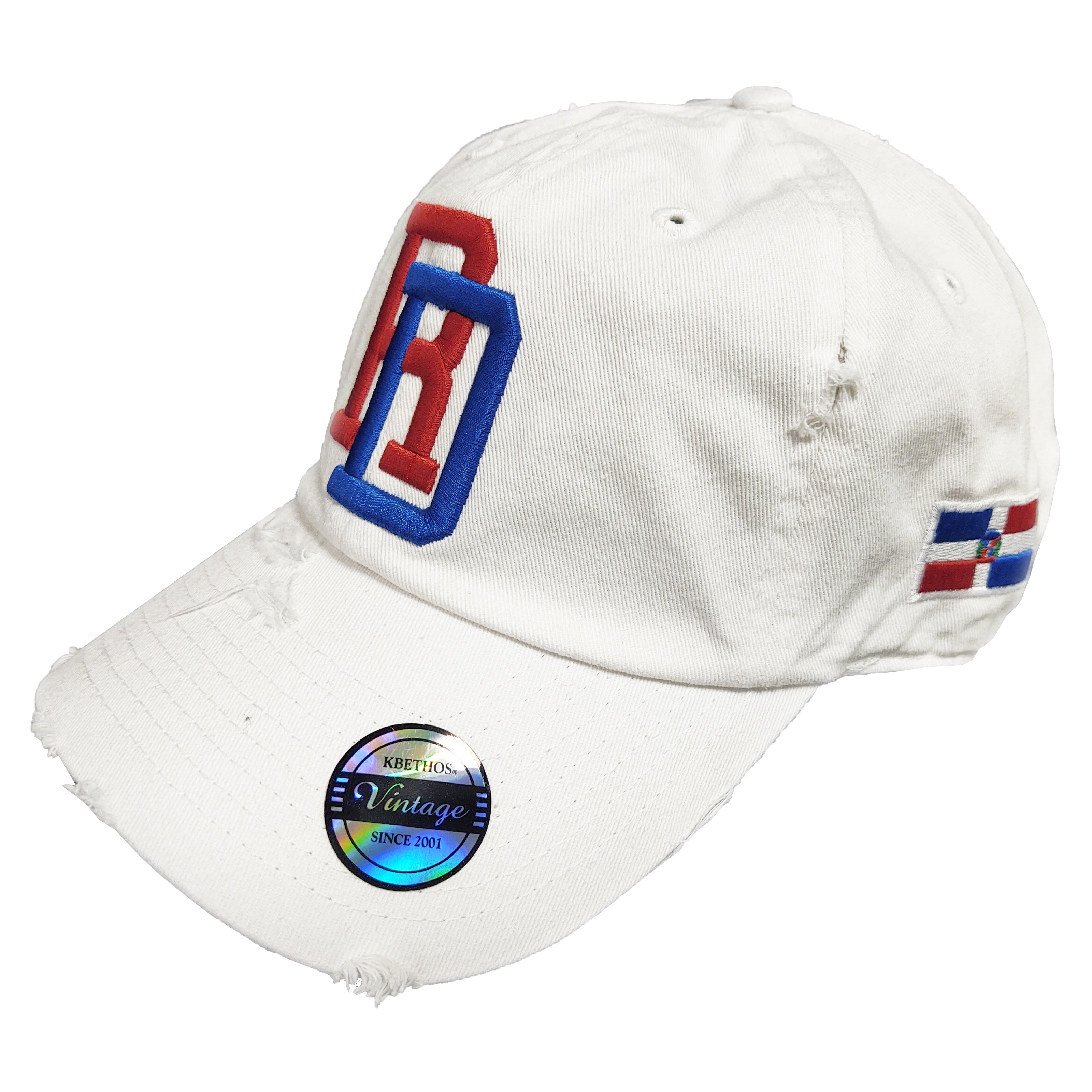 Casquettes Vintage Brodés RD Dominicaines Réglables