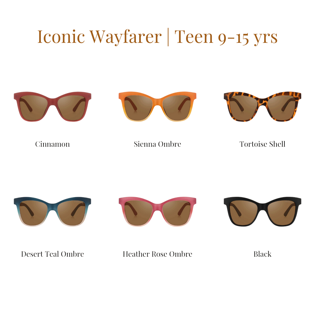 Iconic Wayfarer Ombre | Polarized Sunglasses | Teen | 9-14 Y - The7Letter