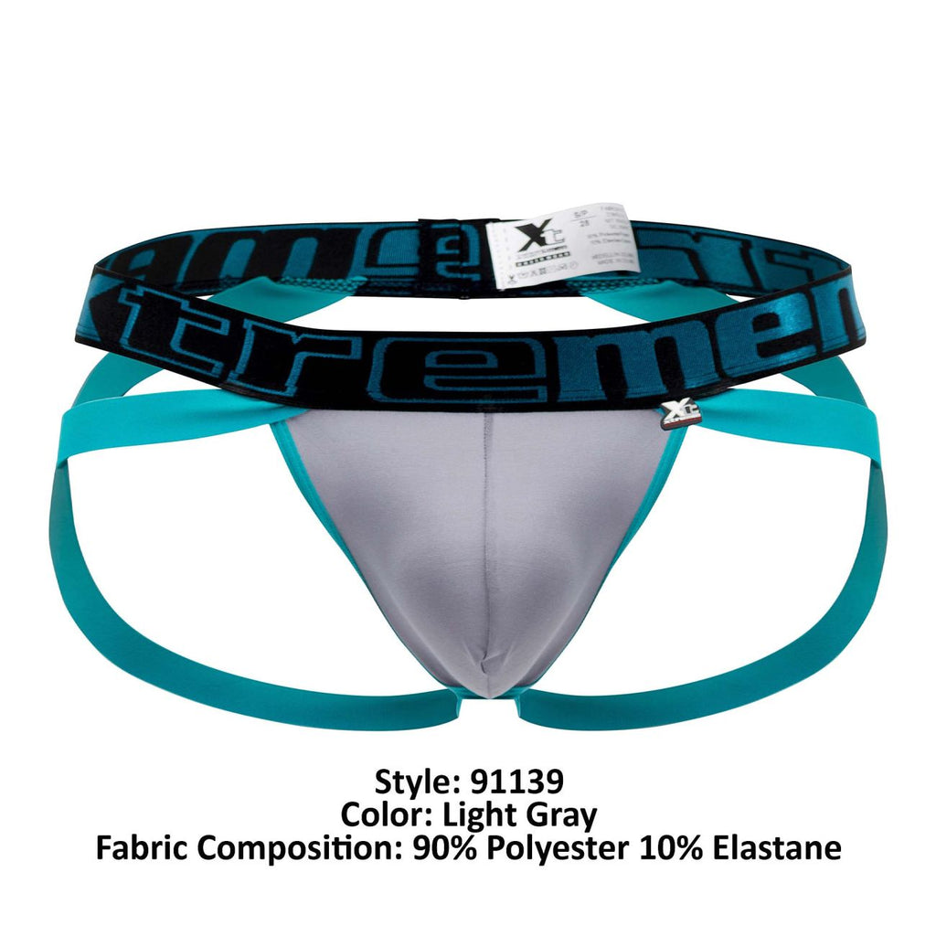 Xtremen 91139 Jockstrap Athlétique Couleur Gris Clair