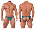 Xtremen 91149 Jockstrap étincelant couleur argent