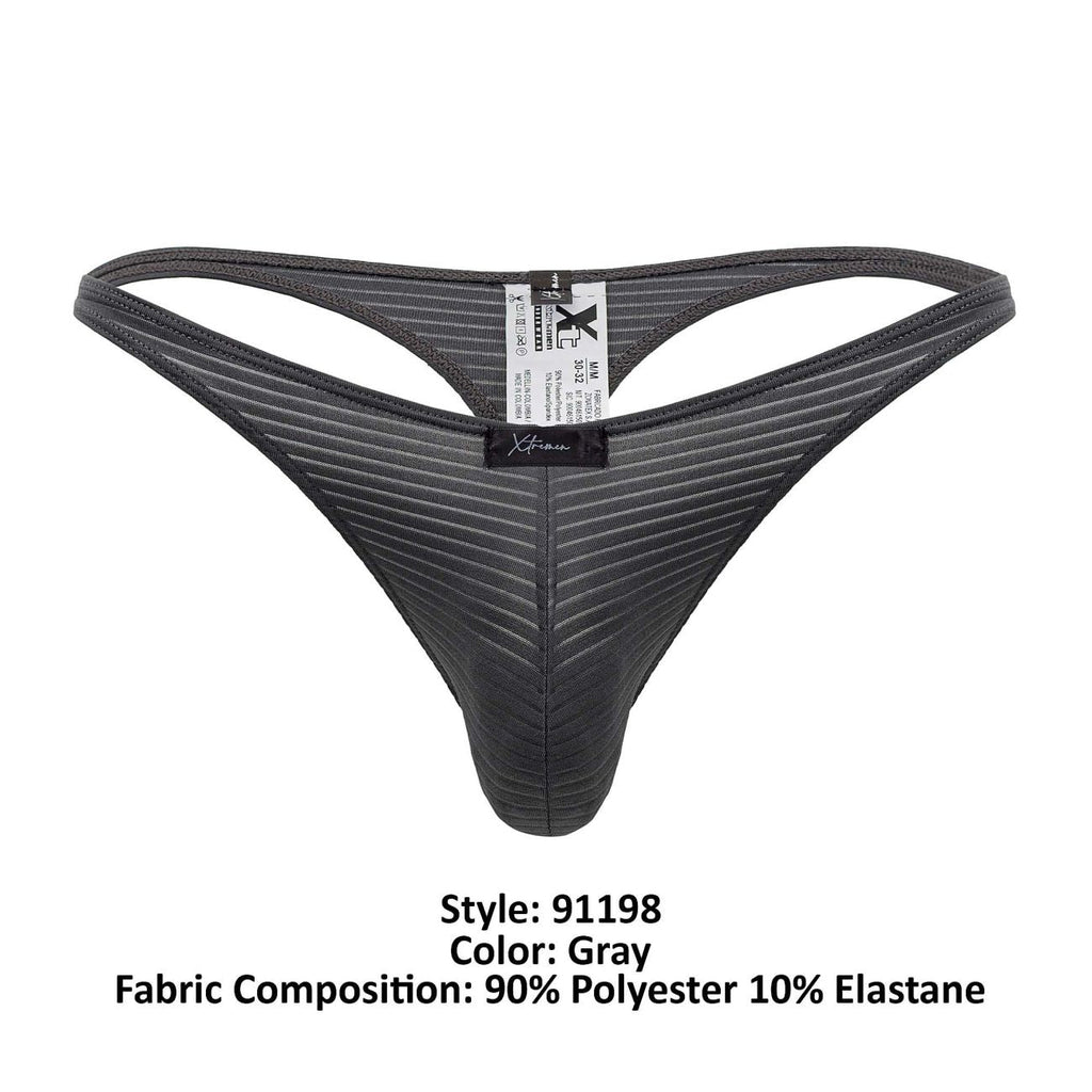 Xtremen 91198 Jacquard-Strings, Farbe Grau