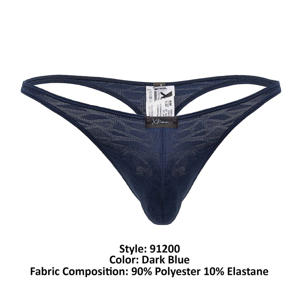 String Jacquard Xtremen 91200 Couleur Bleu Foncé