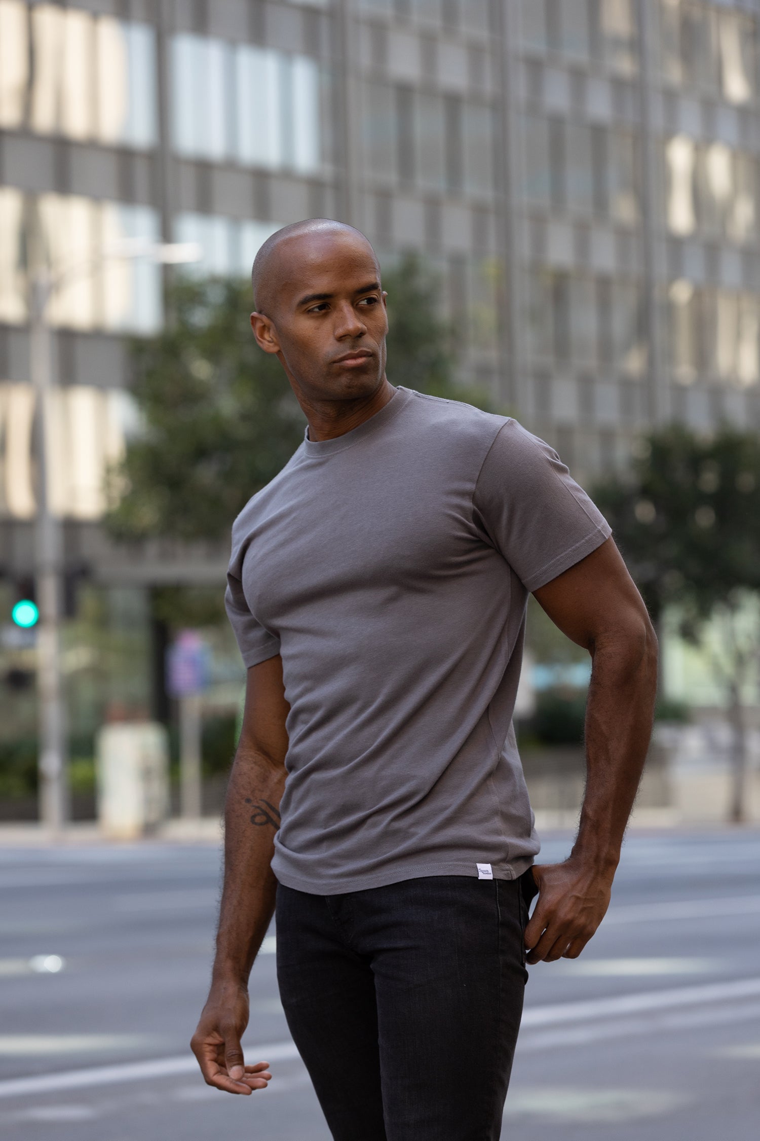 The Original Men's Bamboo Viscose/Organic Cotton Short Sleeve T-Shirt - Classic Cut - The7Letter