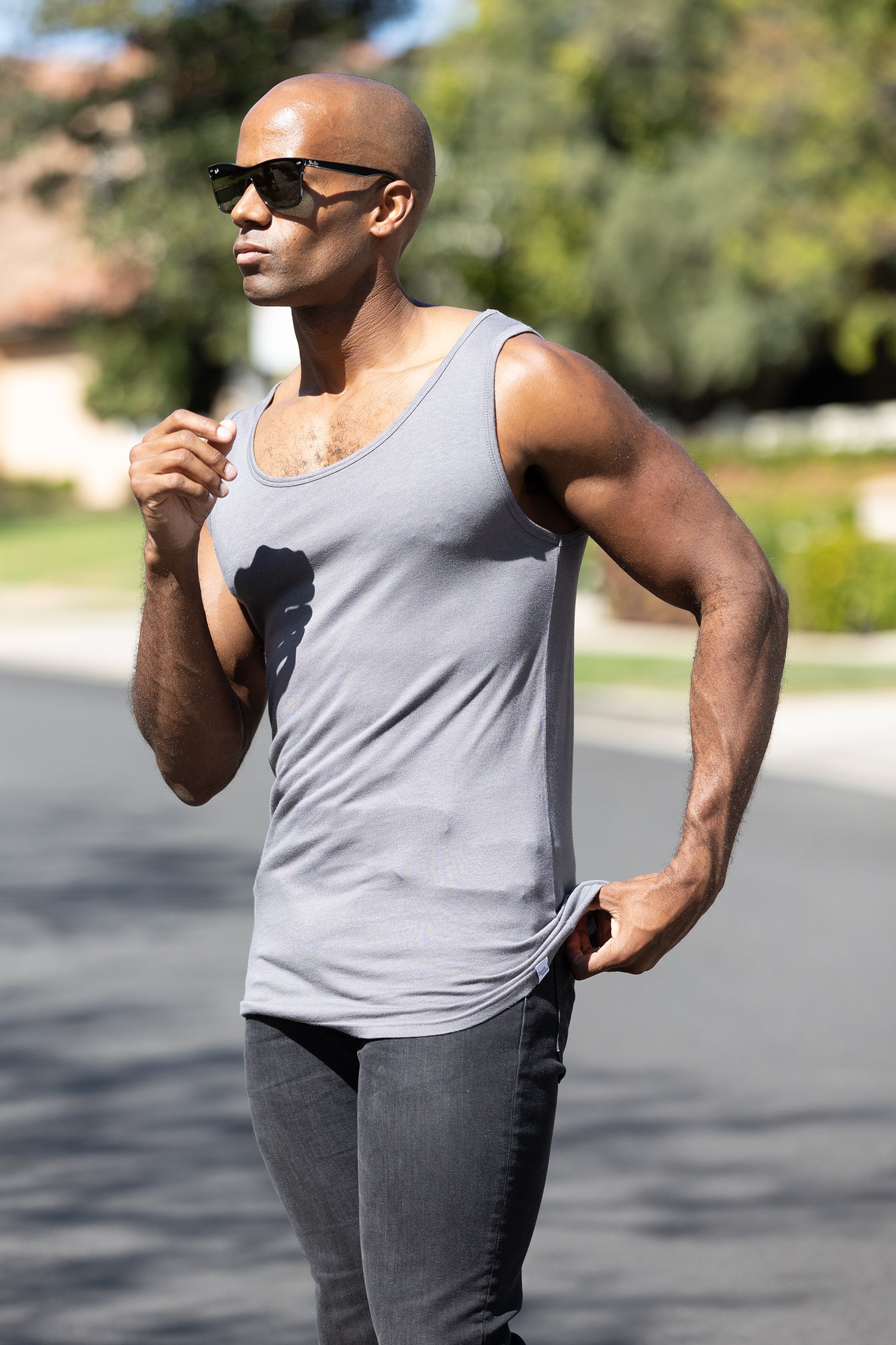 New Men's Bamboo Viscose/Organic Cotton Tank Top - The7Letter