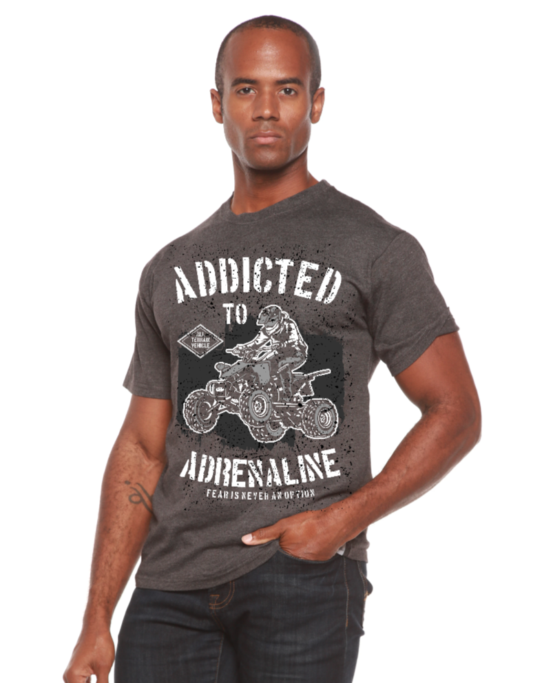 Addicted To Adrenaline Men's Bamboo Viscose/Organic Cotton Short Sleeve Graphic T-Shirt - The7Letter