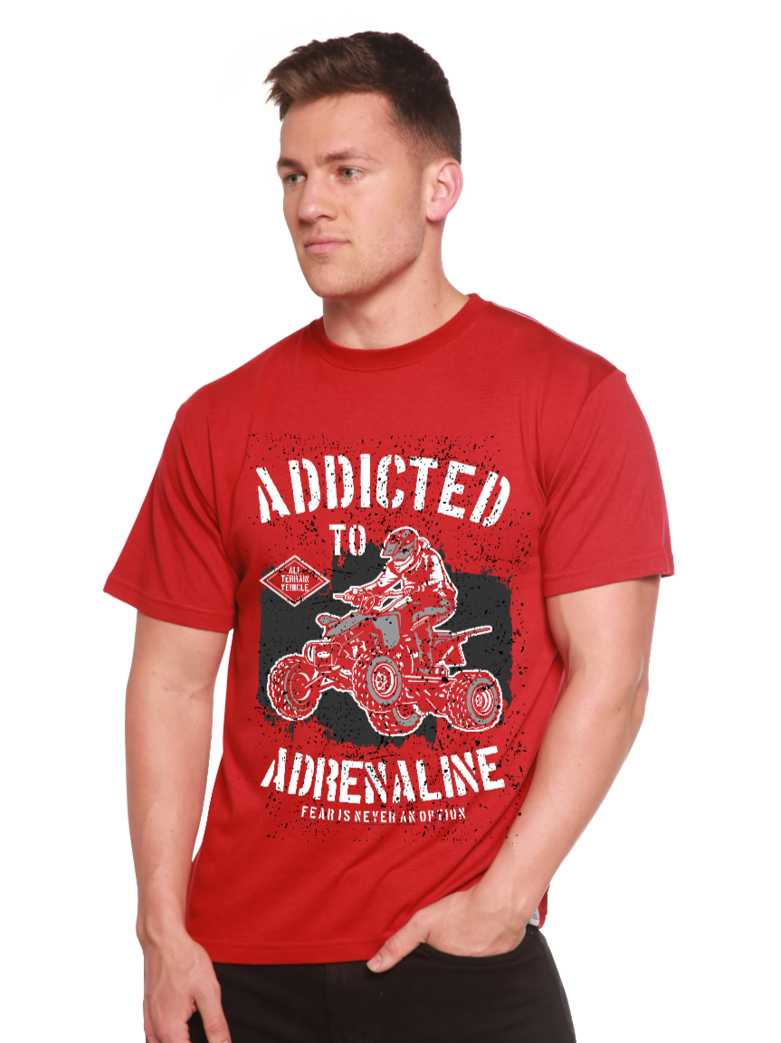 Addicted To Adrenaline Men's Bamboo Viscose/Organic Cotton Short Sleeve Graphic T-Shirt - The7Letter
