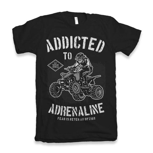 Addicted To Adrenaline Men's Bamboo Viscose/Organic Cotton Short Sleeve Graphic T-Shirt - The7Letter