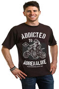 Addicted To Adrenaline Men's Bamboo Viscose/Organic Cotton Short Sleeve Graphic T-Shirt - The7Letter