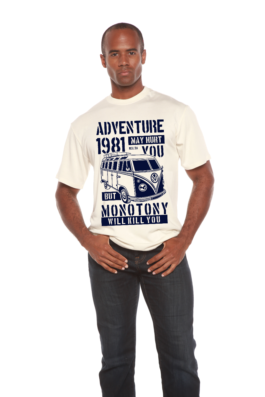 Adventure 1981 Men's Bamboo Viscose/Organic Cotton Short Sleeve Graphic T-Shirt - The7Letter