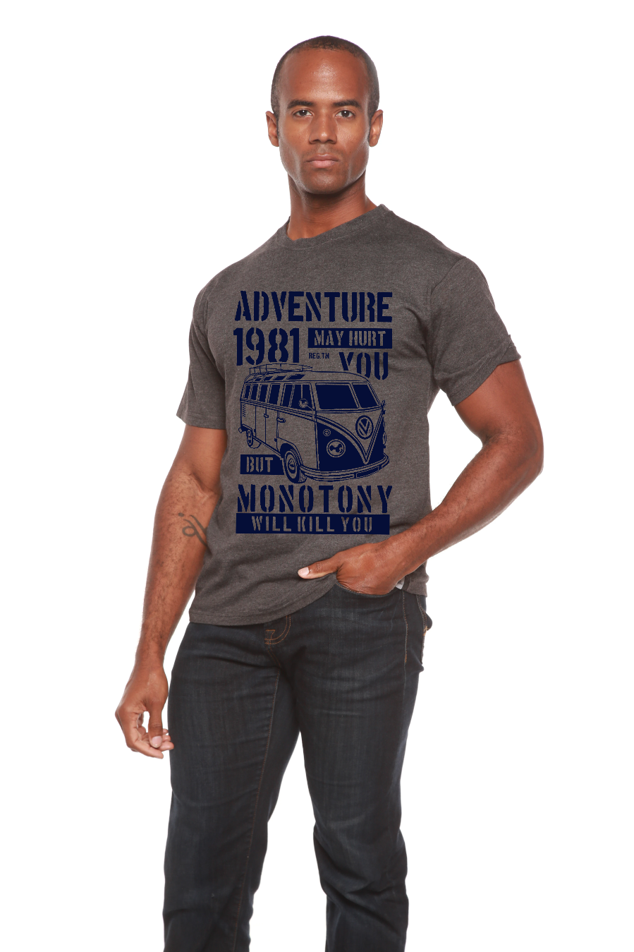 Adventure 1981 Men's Bamboo Viscose/Organic Cotton Short Sleeve Graphic T-Shirt - The7Letter