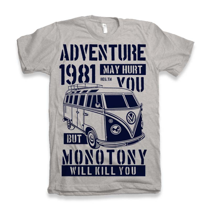 Adventure 1981 Men's Bamboo Viscose/Organic Cotton Short Sleeve Graphic T-Shirt - The7Letter