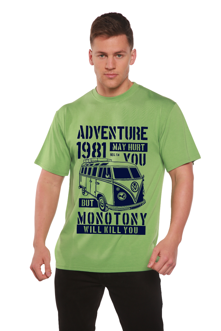 Adventure 1981 Men's Bamboo Viscose/Organic Cotton Short Sleeve Graphic T-Shirt - The7Letter