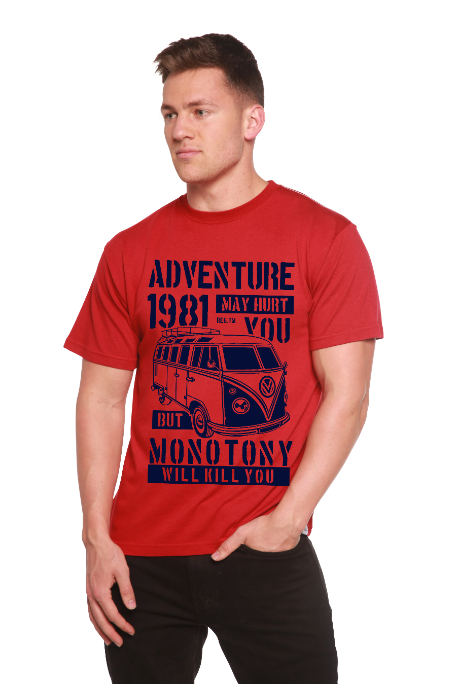 Adventure 1981 Men's Bamboo Viscose/Organic Cotton Short Sleeve Graphic T-Shirt - The7Letter