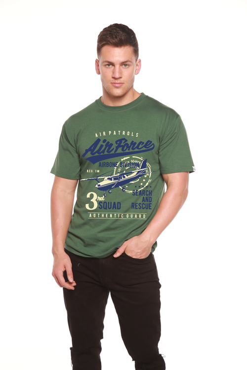 Air Force Men's Bamboo Viscose/Organic Cotton Short Sleeve Graphic T-Shirt - The7Letter