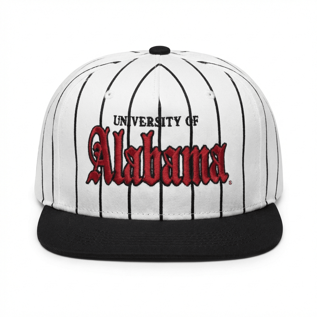 Casquette Snapback Alabama Old English - Collection Pinstripe (Vol. 1)