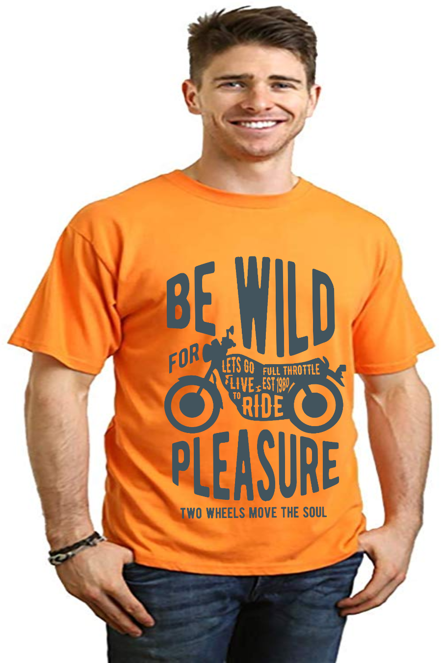 Be Wild Men's Bamboo Viscose/Organic Cotton Short Sleeve Graphic T-Shirt - The7Letter