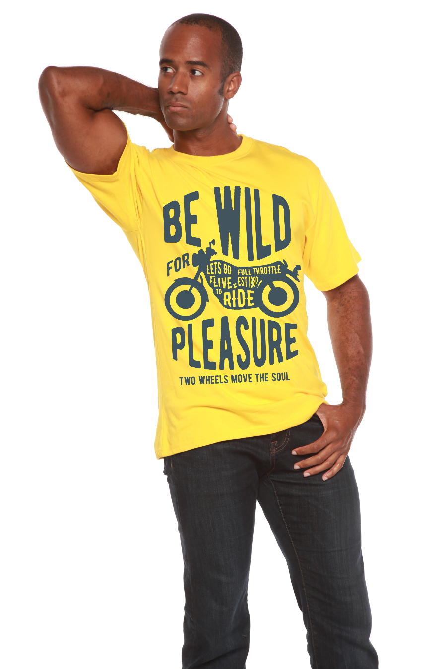 Be Wild Men's Bamboo Viscose/Organic Cotton Short Sleeve Graphic T-Shirt - The7Letter